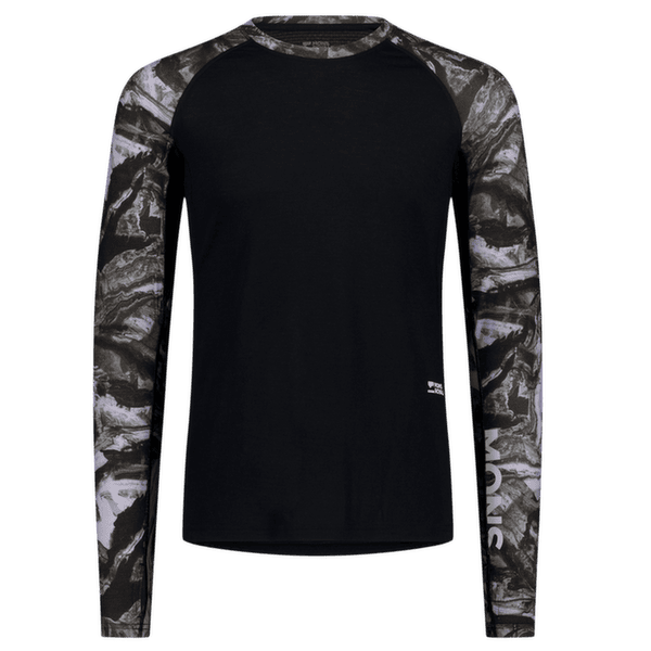 T-shirt a manches longues Mons Royale Temple Merino Long Sleeve Men Rock Camo/Black