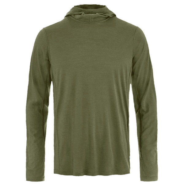 Sweat-shirt Fjällräven ABISKO WOOL HOODIE MEN Laurel Green