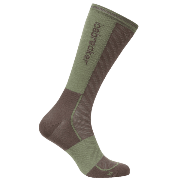 Chaussettes Icebreaker Merino Run+Ultralight Crew Men PORCINI/LICHEN