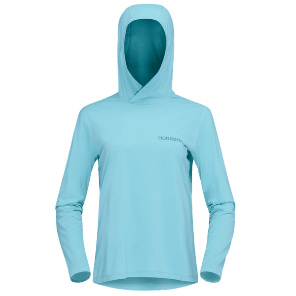 T-shirt a manches longues Norrona femund tech Hood Women Aqua Haze