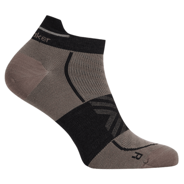 Chaussettes Icebreaker Merino Run+Ultralight Micro Men PORCINI/BLACK