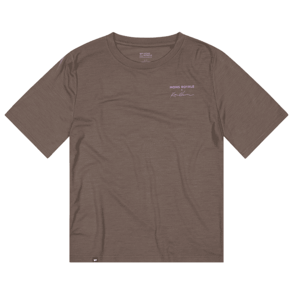 T-shirt a manches courtes Mons Royale Icon Merino T-Shirt Women Walnut