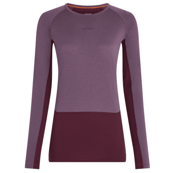 T-shirt a manches longues Icebreaker Merino 200 ZoneKnit™ LS Crewe Women DK BERRY/GREY PLUM/CB