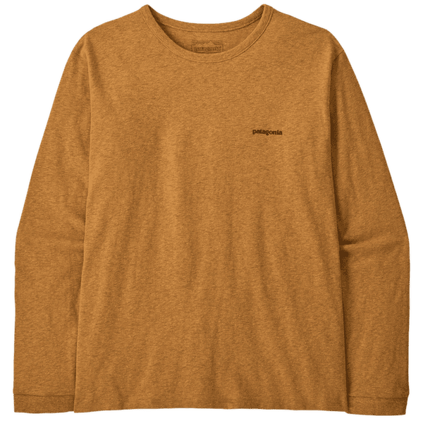 T-shirt a manches longues Patagonia Long-Sleeved P-6 Logo Women Dried Mango
