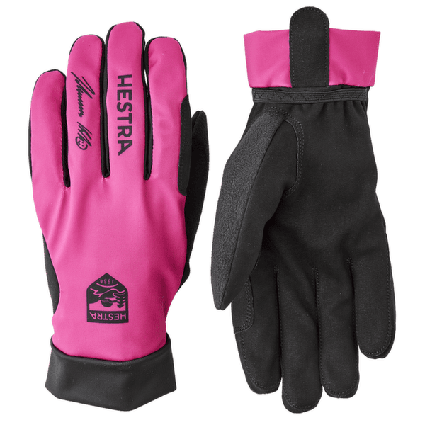 Gants Hestra Klaebo Pro Model - 5 finger Black/Orchid