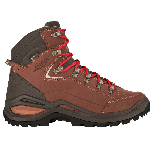 Chaussures Lowa Renegade 100 GTX MID Women mahagony/red