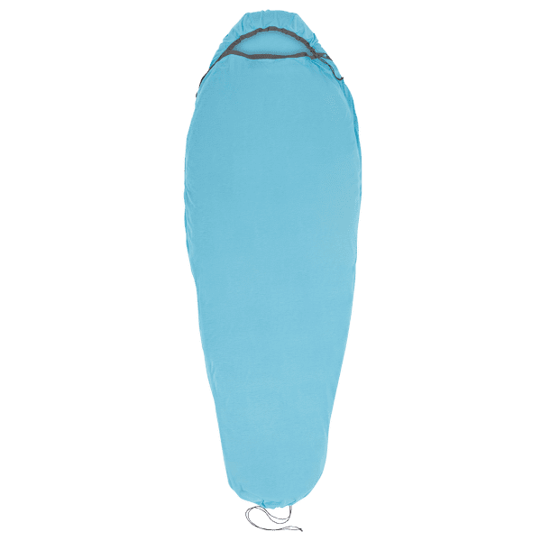 Insert de sac de couchage Sea to Summit Breeze Sleeping Bag Liner - Mummy w/ Drawcord - standard Blue Atoll