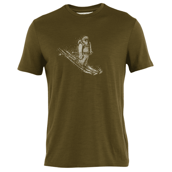 T-shirt a manches courtes Icebreaker Merino 150 Tech Lite SS Tee Skiing Yeti Men ALGAE