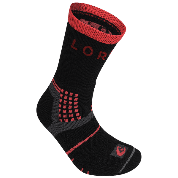 Chaussettes Lorpen T3 MIDWEIGHT HIKER Women 5893 BLACK/RED
