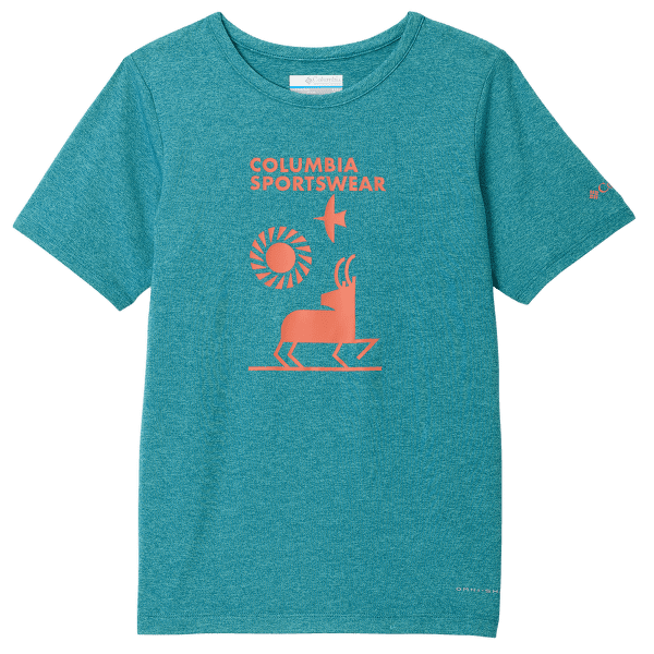 T-shirt a manches courtes Columbia Tech Trail™ Short Sleeve Graphic Shirt River Blue Heather, Explore Outdoors 364