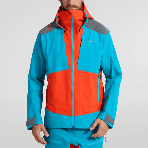 Veste La Sportiva Supercouloir GTX Pro Jacket Men Tropic Blue/Cherry Tomato