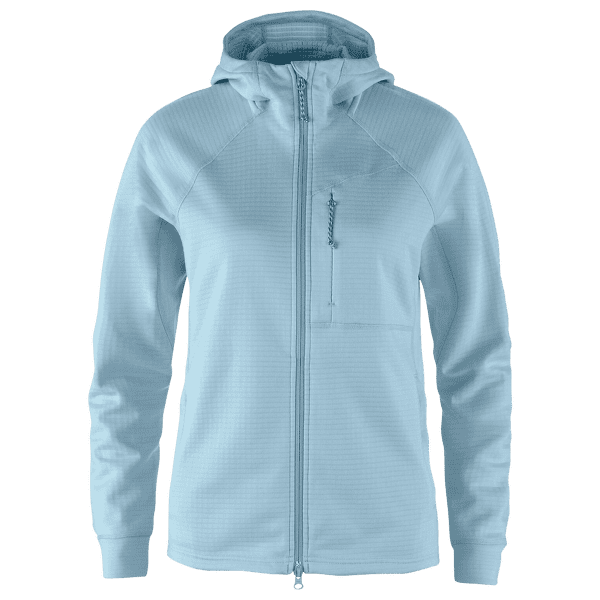 Sweat-shirt Fjällräven Abisko Grid Fleece Hoodie Women Breeze Blue