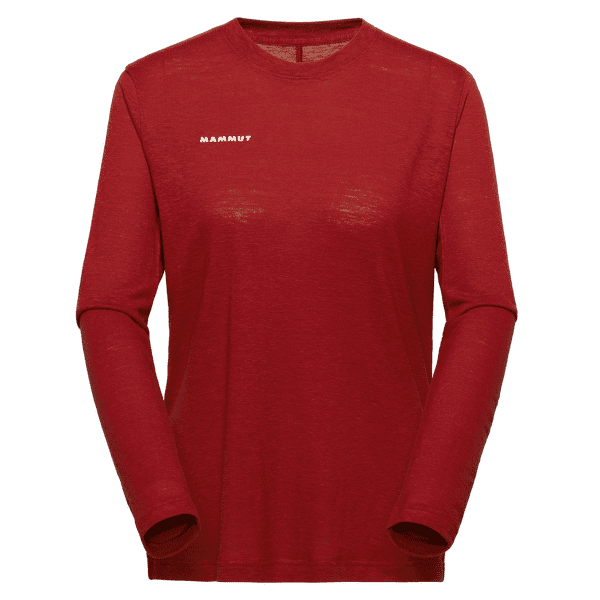 T-shirt a manches longues Mammut MASSONE LIGHT LONGSLEEVE WOMEN 3818 dark mammut red