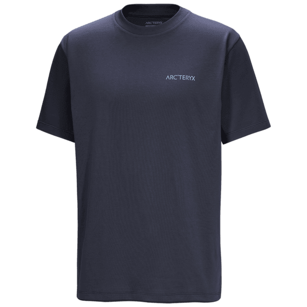 T-shirt a manches courtes Arcteryx Kragg SL Cotton Blurred Bird SS Men Black Sapphire