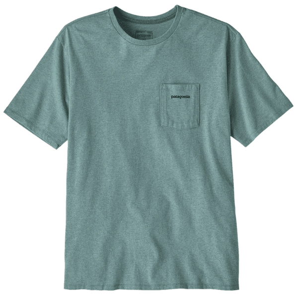 T-shirt a manches courtes Patagonia Boardshort Logo Pocket Responsibili Tee Men Blue Sage