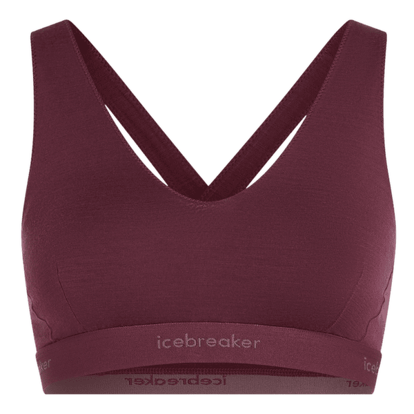 Brassiere Icebreaker Merino 125 Cool-Lite Sprite Racerback Bra Women DK BERRY