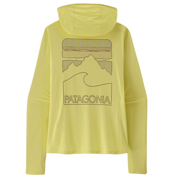 T-shirt a manches longues Patagonia Cap Cool Sun Hoody Peak Visions Women Vellum Green - Light Vellum Green X-Dye