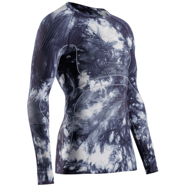 T-shirt a manches longues X-Bionic ENERGY ACCUMULATOR WILD SHIRT LS MEN TieDye X Black/X White
