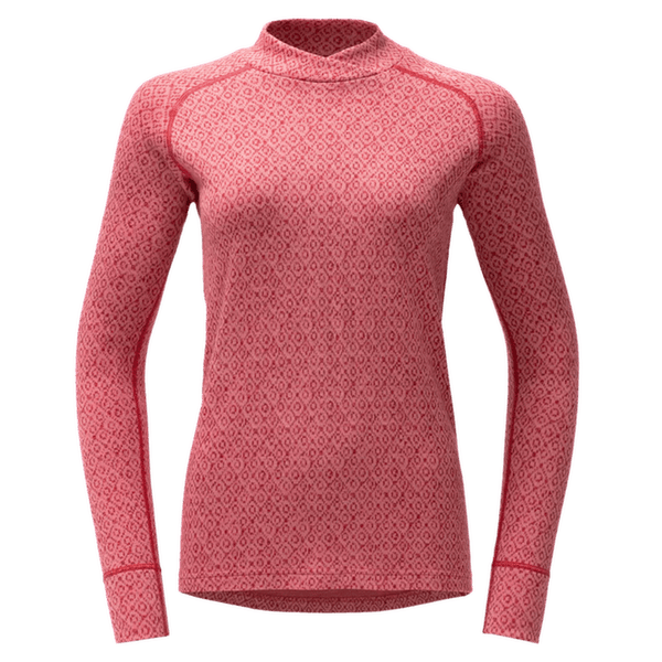 T-shirt a manches longues Devold Signature Silk 230 Cross Neck Women 070A APRICOT