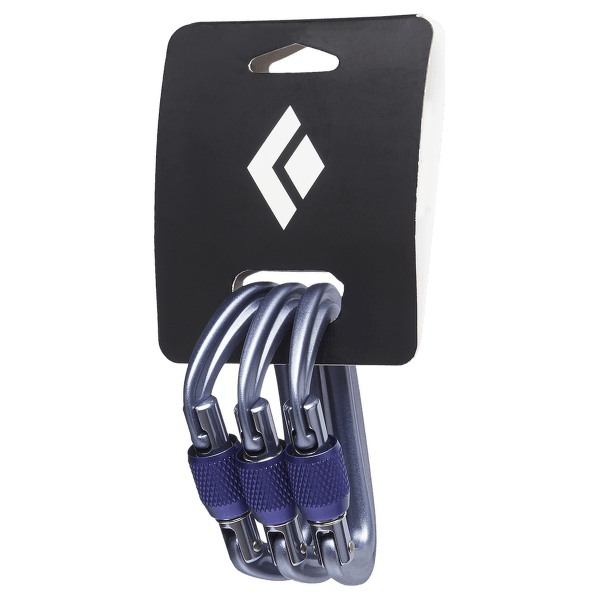Mousqueton Black Diamond LITEFORGE SCREWGATE 3 PACK Gray