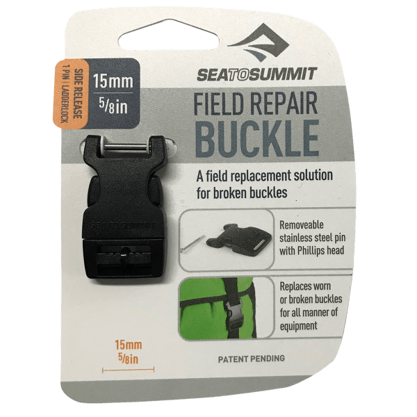 Boucle Sea to Summit Buckle 15 mm side release 1 pin Black