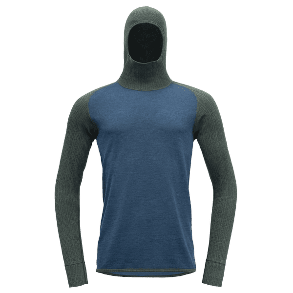T-shirt a manches longues Devold Kvitegga Merino 230 Hoodie Men 427C WOODS/BLUE