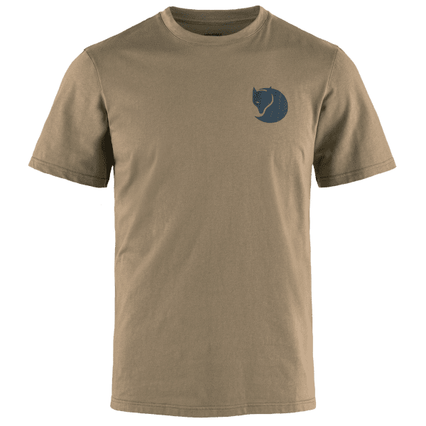 T-shirt a manches courtes Fjällräven Walk With Nature T-shirt men Suede Brown