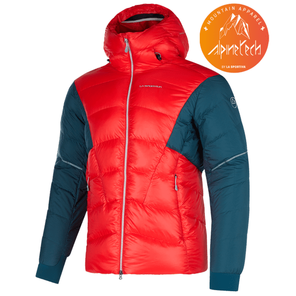 Veste La Sportiva Supercouloir 1000 Down Jacket Men Poppy/Storm Blue