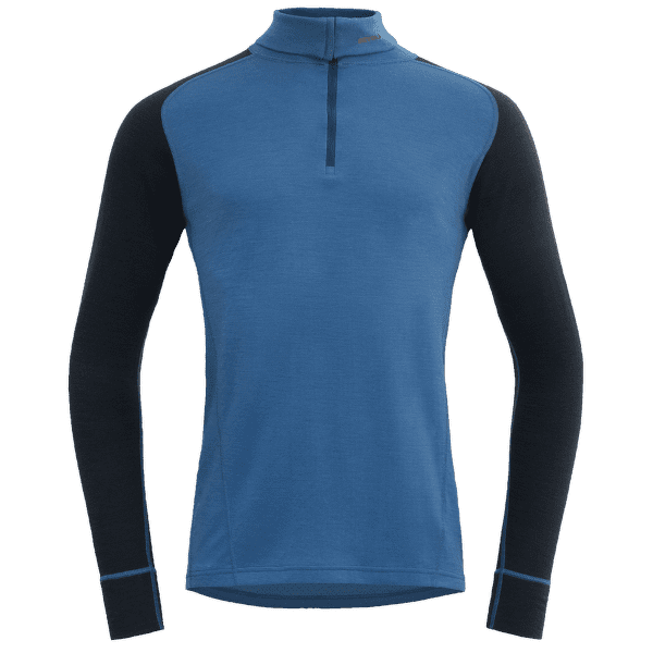 T-shirt a manches longues Devold Duo Active Merino 205 Z.Neck Men 258A BLUE/INK