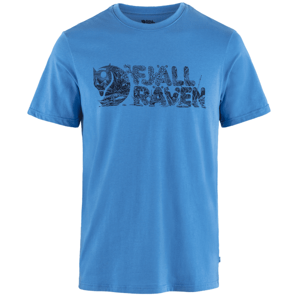 T-shirt a manches courtes Fjällräven Lush Logo T-Shirt Men UN Blue