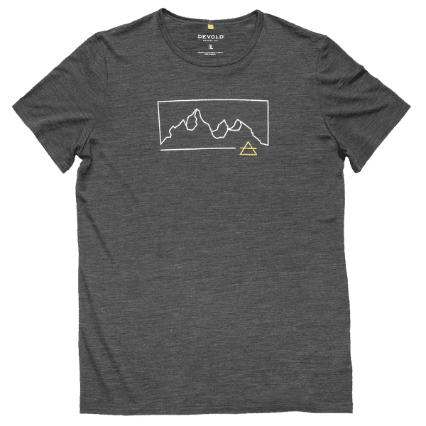 T-shirt a manches courtes Devold Active Outline Tee Men 940A ANTHRACITE