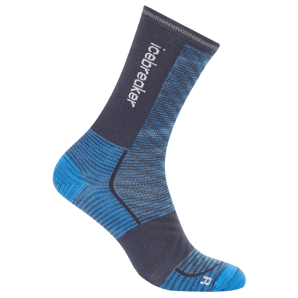 Chaussettes Icebreaker Merino Blend Run+ Ultralight Crew Men ARCTIC SD/GRAPHITE/SNOW
