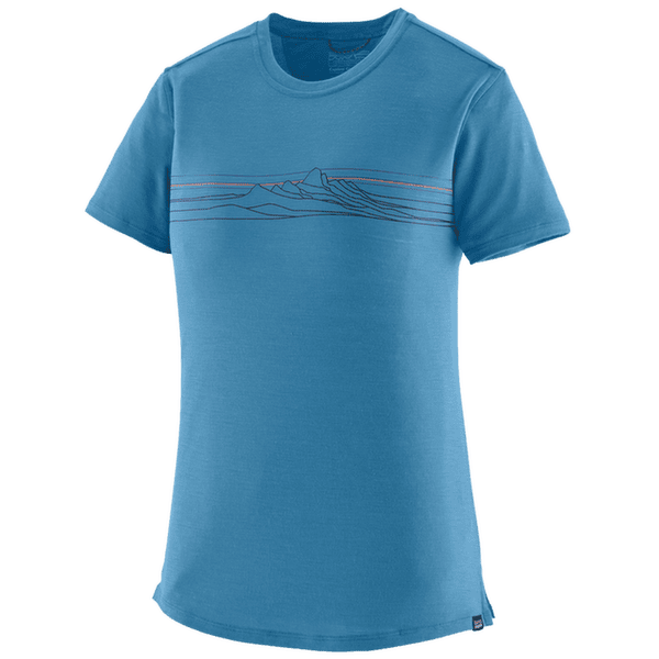 T-shirt a manches courtes Patagonia Cap Cool Merino Graphic Shirt Women Strata Stripe: Shore Blue