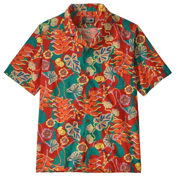 Chemises a manches courtes Patagonia Tidal Threads Camp Shirt Men Tropiclimb: Hot Ember