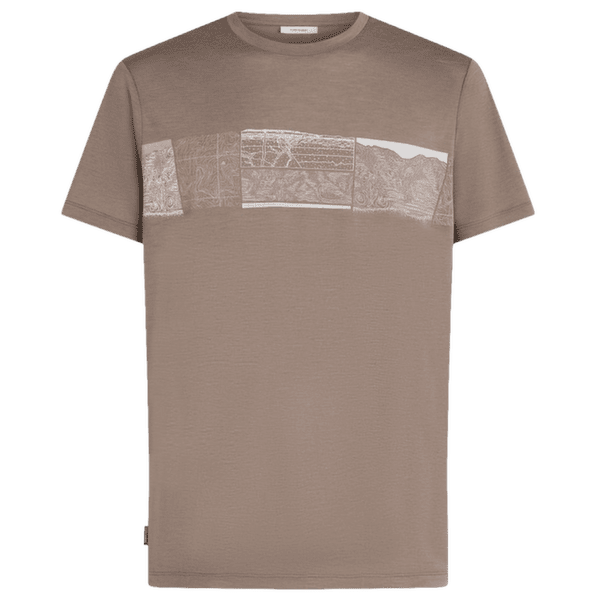 T-shirt a manches courtes Icebreaker Merino 150 Tech Lite SS Tee Elevation Line Men PORCINI