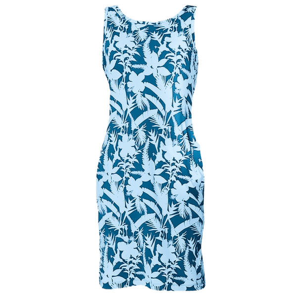 Robe Columbia Chill River Printed Dress Everblue, Botaniflage Tonal 430