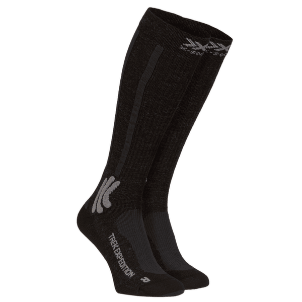 Chaussettes X-Bionic X-SOCKS® TREK EXPEDITION Opal Black/Dolomite Grey Melange