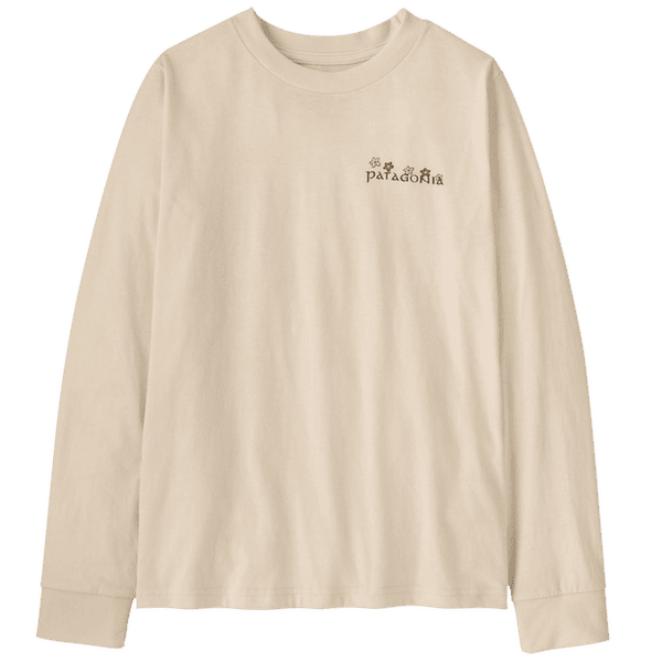 T-shirt a manches longues Patagonia Long-Sleeved Graphic T-Shirt Kids Natures Pace: Undyed Natural