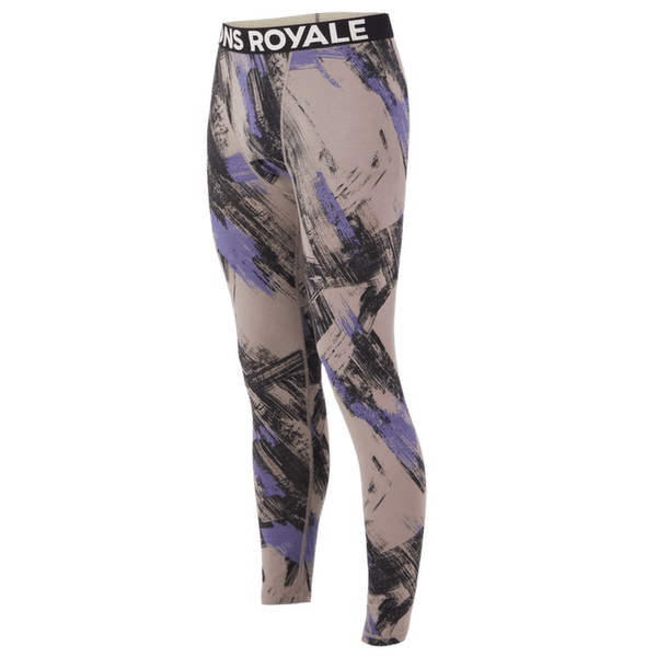 Leggings Mons Royale Cascade Merino Base Layer Legging Men Paintbrush Blue