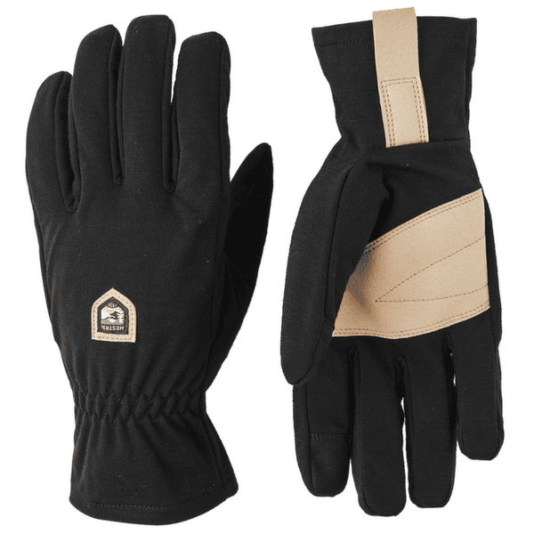 Gants Hestra Windwool Merino Liner - 5 finger Svart