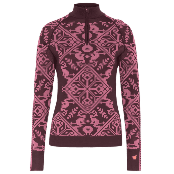 Sweat-shirt Kari Traa Saga HZ COCOA/COCOA POWDER