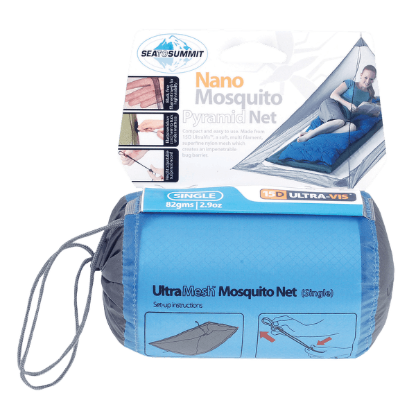 Moustiquaire Sea to Summit Nano Mosquito Net Single Permethrin Grey