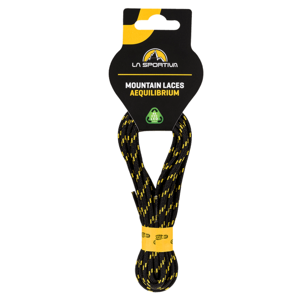 Lacets La Sportiva Mountain Aequilibrium Laces Black/Yellow