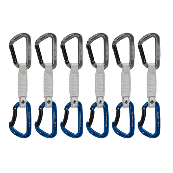 Ensemble Expreska Mammut Workhorse Keylock 12 cm 6-Pack Quickdraws Grey-Blue 33275