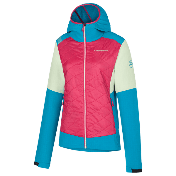 Veste La Sportiva KAP HYBRID HOODY Women Cerise/Crystal