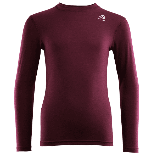 T-shirt a manches longues Aclima LightWool T-Shirt Crew Neck Zinfandel