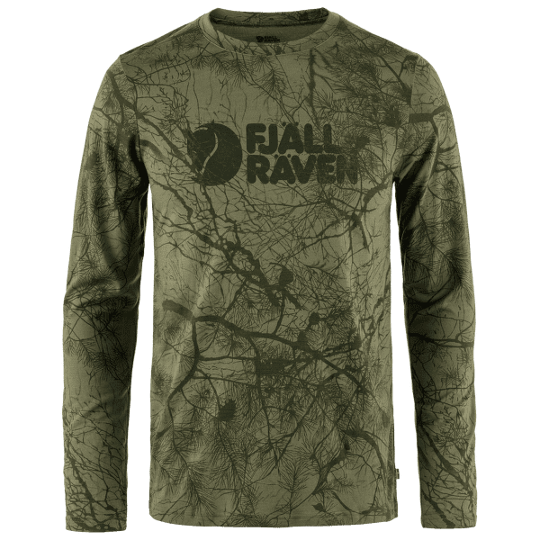 T-shirt a manches longues Fjällräven Värmland Wool LS Men Green Camo