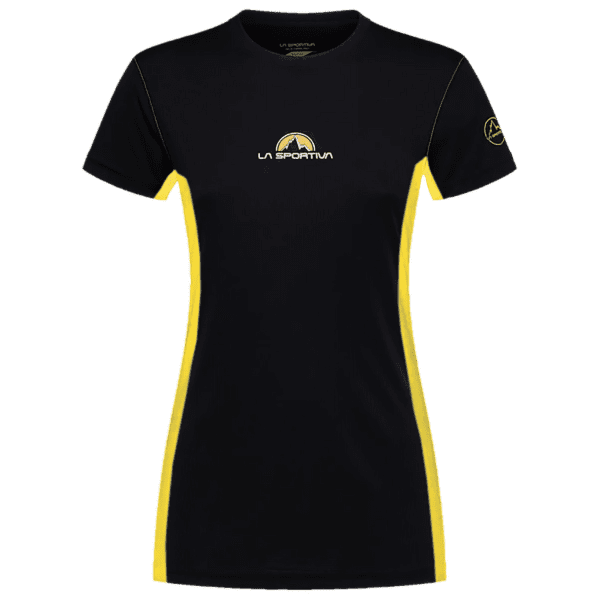 T-shirt a manches courtes La Sportiva PROMO TEE Women Black/Yellow