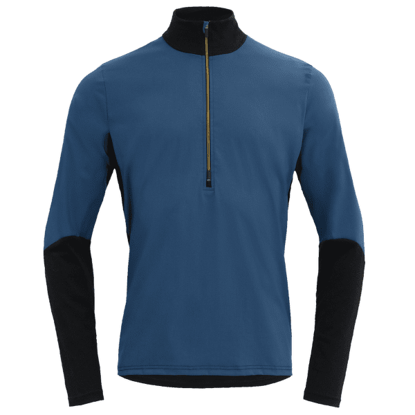 T-shirt a manches longues Devold Running Cover Zip Neck Men 422B FLOOD/ARROWWOOD/INK