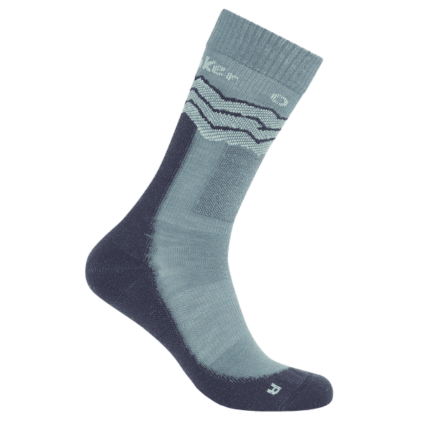 Chaussettes Icebreaker Merino Hike+ Medium Crew Across the Peaks BLUE ASH/GRAPHITE/MINT